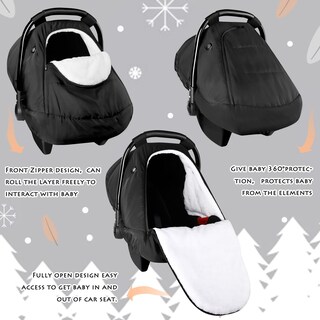 Foto 3 | Foto 3 | Fundas De Invierno Para Asientos De Coche Swesen Para Bebés Negras - Venta Internacional.