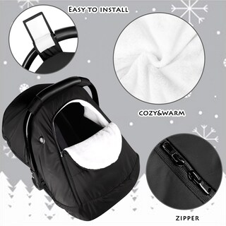 Foto 4 | Foto 4 | Fundas De Invierno Para Asientos De Coche Swesen Para Bebés Negras - Venta Internacional.
