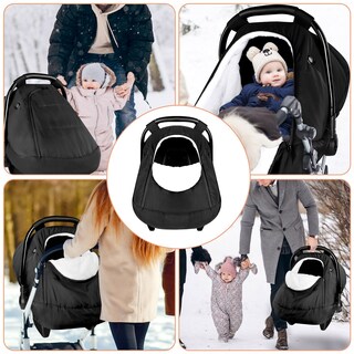 Foto 7 | Foto 7 | Fundas De Invierno Para Asientos De Coche Swesen Para Bebés Negras - Venta Internacional.