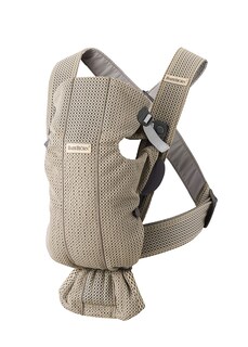 Foto 1 | Foto 1 | Portabebé Babybjörn Mini 3d Mesh Grey Beige - Venta Internacional.