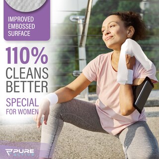 Foto 3 | Foto 3 | Toallitas Corporales Pure Active Xl Para Rostro Y Cuerpo Paquete De 50 - Venta Internacional.