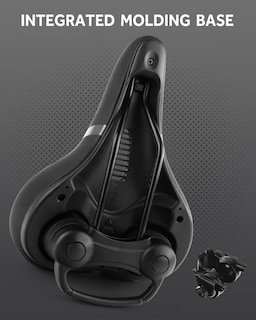 Foto 4 | Foto 4 | Asiento De Bicicleta Mxmxk Ancho Sillín De Bicicleta Acolchado De Espuma Viscoelástica Gris - Venta Internacional.