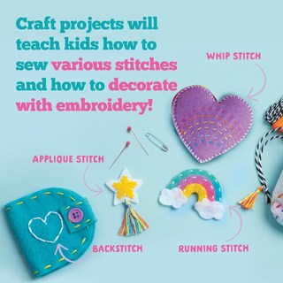 Foto 4 | Foto 4 | Kit De Costura Craft-tastic Let's Learn To Coser Mini Con 9 Proyectos - Venta Internacional.