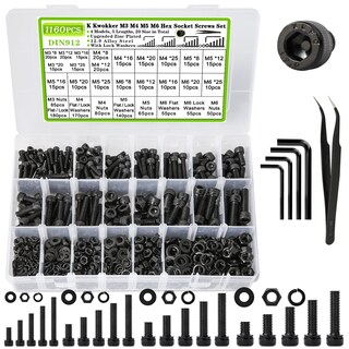 Foto 1 | Foto 1 | Kit Surtido De Tuercas Y Tornillos Kwokker Kwokker M3-m6 1160 Piezas - Venta Internacional.