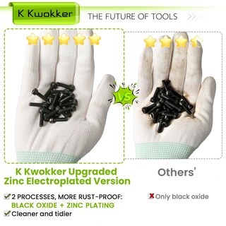 Foto 2 | Foto 2 | Kit Surtido De Tuercas Y Tornillos Kwokker Kwokker M3-m6 1160 Piezas - Venta Internacional.