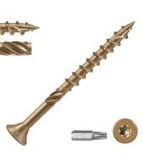 Foto 1 | Foto 1 | Tornillos De Cubierta Bnuok #8 X 1-5/8 Para Exterior Madera Tracción Torx Drive Bronce - Venta Internacional.