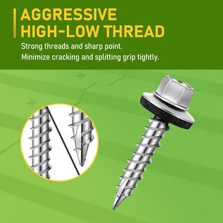 Foto 3 | Foto 3 | Tornillos Metálicos Para Techos Camnwamn #10 X 2 Pulgadas 100 Unidades Con Arandela - Venta Internacional.