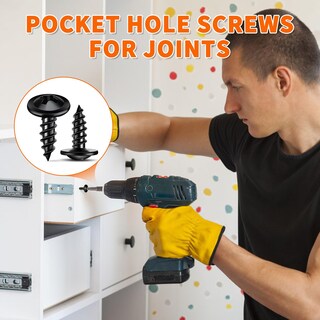 Foto 7 | Foto 7 | Tornillos Para Madera Tpohh #8 X 1 5 Cm Acero Endurecido 150 Unidades Negros - Venta Internacional.