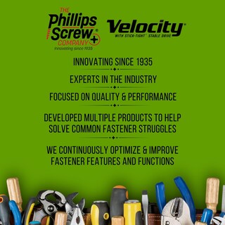 Foto 6 | Foto 6 | Tornillos Para Madera Phillips Velocity Exterior #10x4 (260 Piezas) - Venta Internacional.