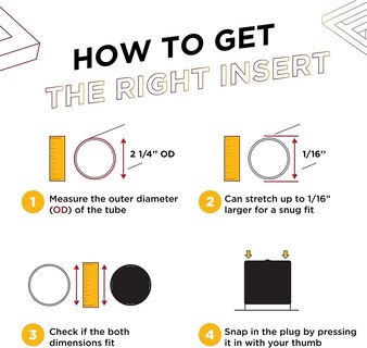 Foto 3 | Foto 3 | Inserto De Tapón De Vinilo Prescott Plastics Redondo De 2.25 Pulgadas (paquete De 50) - Venta Internacional.