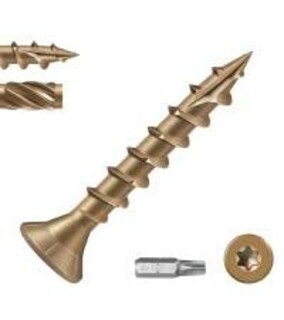 Foto 1 | Foto 1 | Tornillos De Cubierta Bnuok #8 X 1-1/4 Para Exterior Madera Tracción Torx Drive Bronce - Venta Internacional.