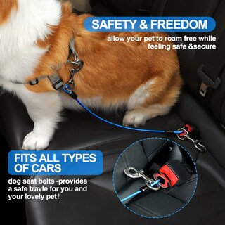 Foto 3 | Foto 3 | Arnés De Cinturón De Seguridad Para Perros Mi Metty Resistente A La Masticación 40 Cm - Venta Internacional.