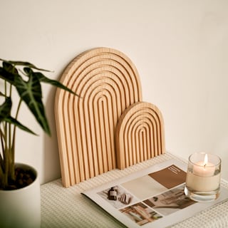 Foto 2 | Foto 2 | Juego De Arcos Decorativos De Madera Homtik Para Estantería Repisa O Mesa - Venta Internacional.