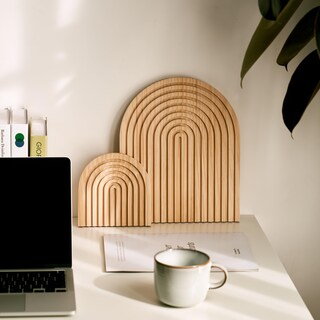 Foto 6 | Foto 6 | Juego De Arcos Decorativos De Madera Homtik Para Estantería Repisa O Mesa - Venta Internacional.