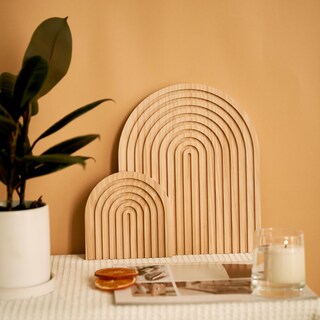 Foto 7 | Foto 7 | Juego De Arcos Decorativos De Madera Homtik Para Estantería Repisa O Mesa - Venta Internacional.
