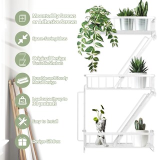 Foto 3 | Foto 3 | Expositor De Pared Blanco Fire Escape Shelf Sweetsage De 3 Niveles - Venta Internacional.