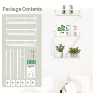 Foto 7 | Foto 7 | Expositor De Pared Blanco Fire Escape Shelf Sweetsage De 3 Niveles - Venta Internacional.