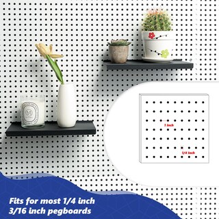 Foto 3 | Foto 3 | Juego De 6 Estantes De Madera Perforada Pekgril  25 4 X 10 92 Cm  Metal Negro - Venta Internacional.