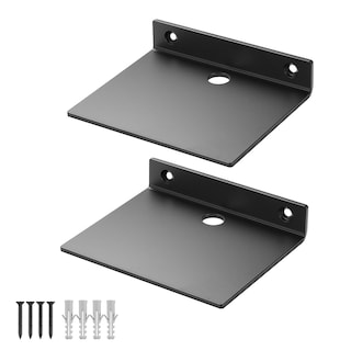 Foto 1 | Foto 1 | Estante De Pared Yujiestc Pequeño De Aleación De Aluminio Negro De 5 Pulgadas Juego De 2 - Venta Internacional.