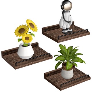 Foto 1 | Foto 1 | Estantería Flotante Ryofobetto  Pequeña Granja  6 X 23 Cm  Juego De 3 Unidades  Color Marrón - Venta Internacional.