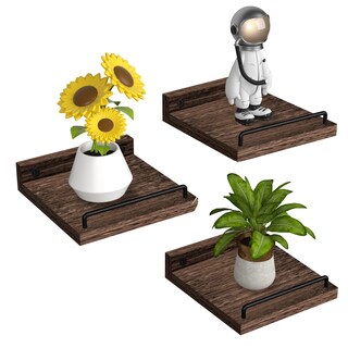 Foto 1 | Foto 1 | Estante Flotante Ryofobetto Small Farmhouse De 6 X 6 Pulgadas Juego De 3 Color Marrón - Venta Internacional.