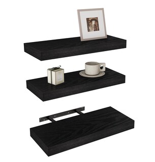Foto 1 | Foto 1 | Juego De 3 Estantes Flotantes Vervida De Madera Rústica De 38 Cm Para Montar En La Pared - Venta Internacional.