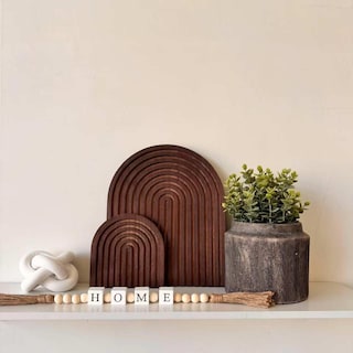 Foto 6 | Foto 6 | Set Decorativo De Decoración Vintage Con Arco De Madera Homtik (2 Unidades) - Venta Internacional.
