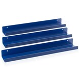 Estantería De Vinilo Para Discos Mönke Vrs2m 3 Estantes Metálicos Soporte De Pared Azul - Venta Internacional.