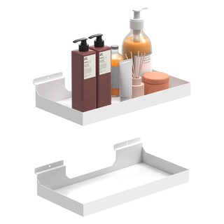 Foto 1 | Foto 1 | Estantería Slatwall Mqkiwao  16 X 8 Cm  Metal Blanco (2 Unidades) - Venta Internacional.