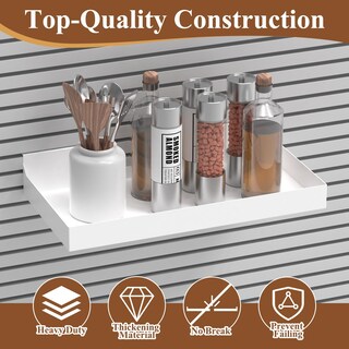 Foto 3 | Foto 3 | Estantería Slatwall Mqkiwao  16 X 8 Cm  Metal Blanco (2 Unidades) - Venta Internacional.