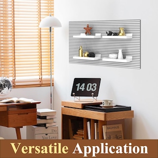 Foto 5 | Foto 5 | Estantería Slatwall Mqkiwao  16 X 8 Cm  Metal Blanco (2 Unidades) - Venta Internacional.