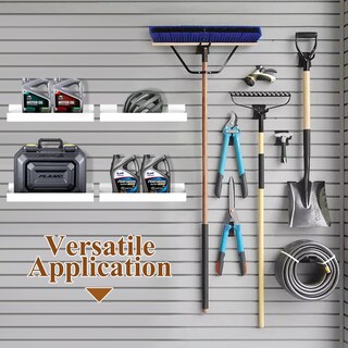 Foto 6 | Foto 6 | Estantería Slatwall Mqkiwao  16 X 8 Cm  Metal Blanco (2 Unidades) - Venta Internacional.