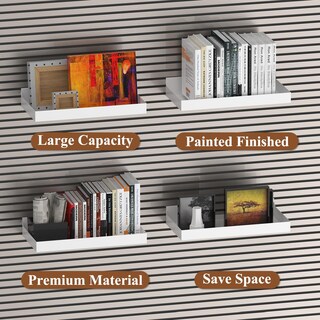 Foto 7 | Foto 7 | Estantería Slatwall Mqkiwao  16 X 8 Cm  Metal Blanco (2 Unidades) - Venta Internacional.