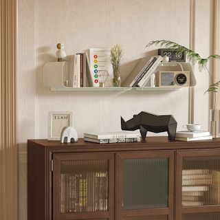 Foto 2 | Foto 2 | Juego De 3 Estantes De Pared Floating Shelves Sttoraboks De Metal Blanco - Venta Internacional.