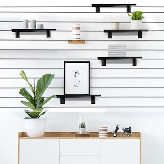 Foto 5 | Foto 5 | Estantería Slatwall De Madera Tcevily Paquete De 6 Unidades 15 7 X 40 Cm Con Soportes Metálicos - Venta Internacional.