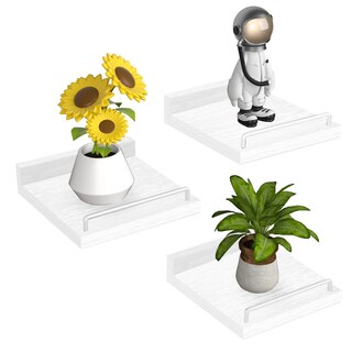 Foto 1 | Foto 1 | Estante Flotante Ryofobetto Small Farmhouse De 6 X 6 Pulgadas Juego De 3 Unidades Color Blanco - Venta Internacional.