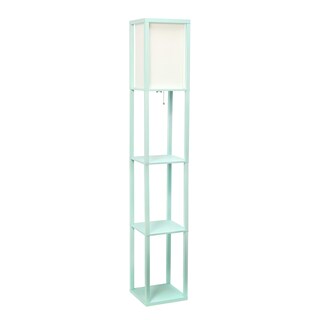 Foto 5 | Foto 5 | Lámpara De Pie Simple Designs Lf1014-aqu-2pk Three Shelf Aqua - Venta Internacional.