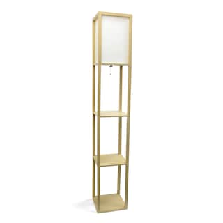 Foto 2 | Foto 2 | Lámpara De Pie Simple Designs Lf1014-tan-2pk Etagere Paquete De 2 Unidades Color Canela - Venta Internacional.