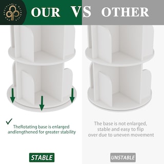 Foto 5 | Foto 5 | Librería Giratoria Con Forma De Torre 5 Niveles Blanca - Venta Internacional.