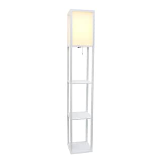 Foto 5 | Foto 5 | Lámpara De Pie Simple Designs Lf1014-wht-lb Etagere Organizer - Venta Internacional.