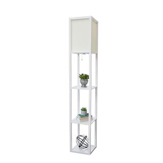 Foto 7 | Foto 7 | Lámpara De Pie Simple Designs Lf1014-wht-lb Etagere Organizer - Venta Internacional.