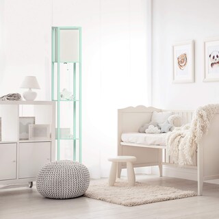Foto 2 | Foto 2 | Lámpara De Pie Simple Designs Lf1014-aqu Etagere Organizer Aqua - Venta Internacional.