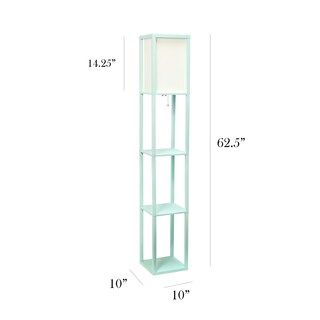 Foto 3 | Foto 3 | Lámpara De Pie Simple Designs Lf1014-aqu Etagere Organizer Aqua - Venta Internacional.