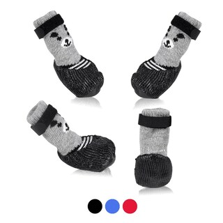 Foto 1 | Foto 1 | Botas Para Perros Y Gatos Zapatos Calcetines Impermeables Suela Antideslizante Color Negro - Venta Internacional.