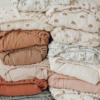 Foto 6 | Foto 6 | Sábanas De Muselina Konssy 100% Algodón Para Cuna Estándar - Venta Internacional.