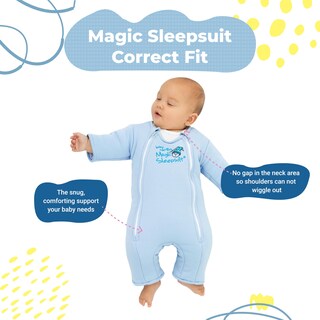 Foto 5 | Foto 5 | Pijama Para Bebé Merlin's Magic Cotton  Azul  De 6 A 9 Meses - Venta Internacional.