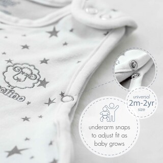 Foto 6 | Foto 6 | Saco De Dormir Para Bebés Woolino De Lana Merino De 2 A 24 Meses  Color Gris Estrella - Venta Internacional.
