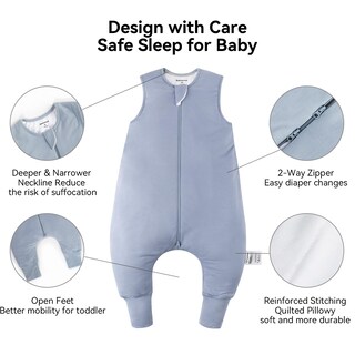 Foto 3 | Foto 3 | Saco De Dormir Para Niños Pequeños Bubblepanda De Rayón Hecho De Bambú De 1.0 Tog - Venta Internacional.