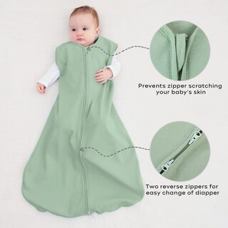 Foto 4 | Foto 4 | Saco De Dormir Yoofoss Para Bebés De 6 A 12 Meses 100% Algodón 0 5 Tog Paquete De 3 - Venta Internacional.
