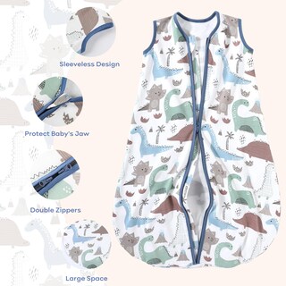 Foto 5 | Foto 5 | Saco De Dormir Para Bebés Yoofoss De 18 A 24 Meses 100% Algodón 0 5 Tog Paquete De 3 - Venta Internacional.